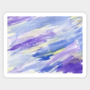 Abstract Watercolour 2 (Purple-Yellow) Sticker